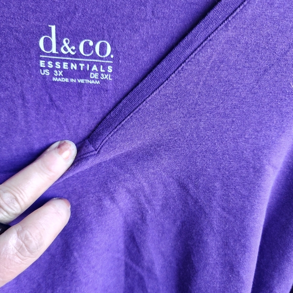 Terra & Sky purple 2x short  sleeve  tshirt - Picture 3 of 3